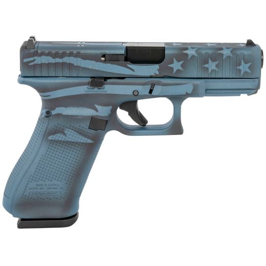 Glock 45 Gen5 MOS 9mm 4.02" 17+1rds, Blue Titanium Flag Cerakote