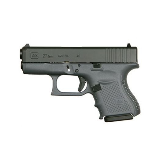 Glock 27 Gen4 Subcompact .40 S&W 3.42" 9 Round Pistol, Gray