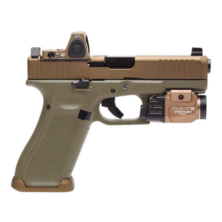 GS Custom Glock 45 MOS w/ FDE RMR & FDE TLR-7X - 17 Rounds - Glock ...