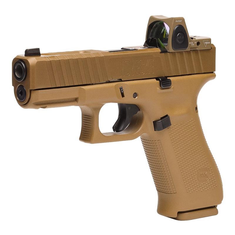 GS Custom Glock 19X w/ FDE PVD Noveske Slide and FDE Trijicon RMR - 19 Rounds