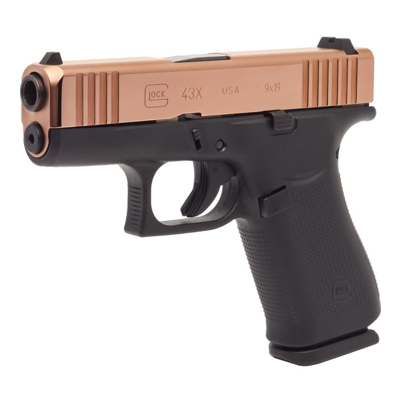 Glock 43X w/ Rose Gold Slide