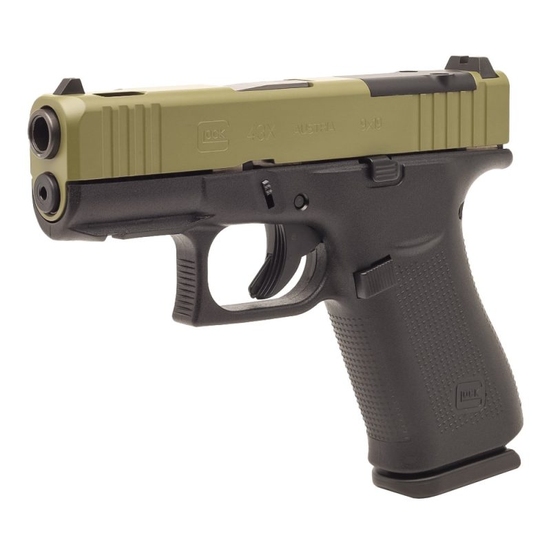 Glock 43X w/ GS C Cut Bazooka Green Slide