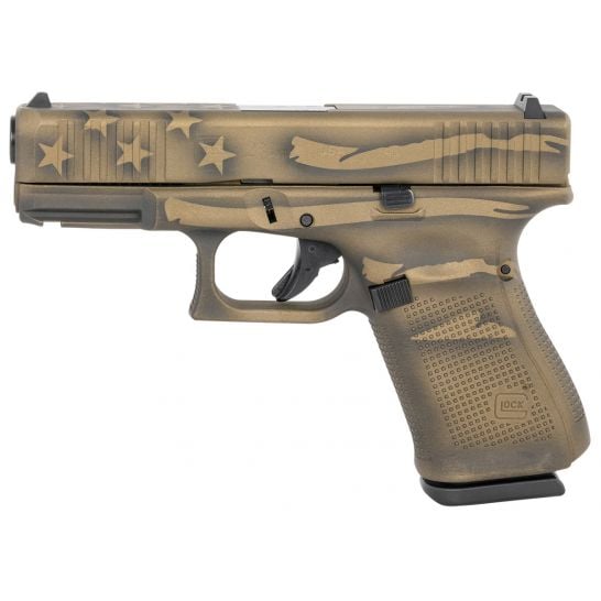 Glock 23 Gen5 .40 S&W Pistol, Battleworn Bronze Cerakote