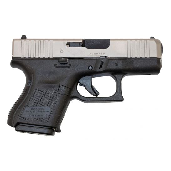 Glock 26 Gen5 9mm Pistol, Stainless/Black - DAV-12406
